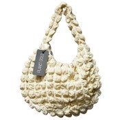 Wholesale - BROWN QUILTED HOBO HANDBAG W/TOP ZIPPER C/P 12